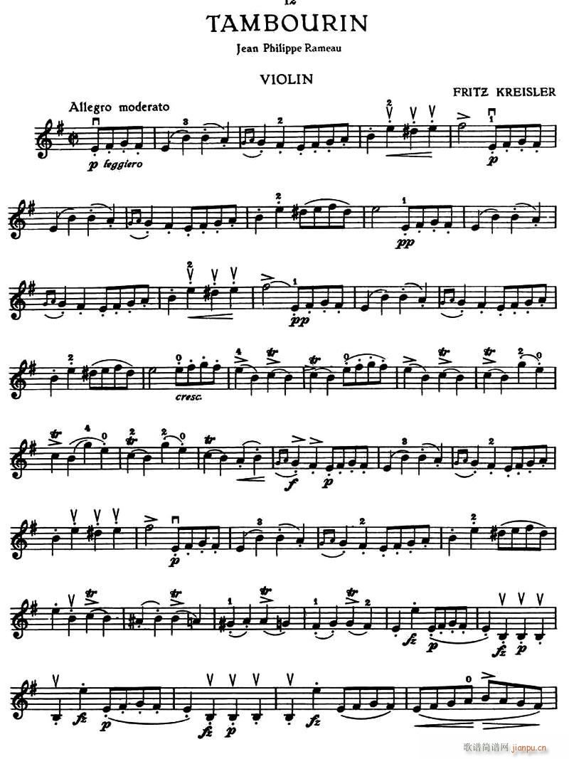 TAMBOURIN 提琴(十字及以上)1