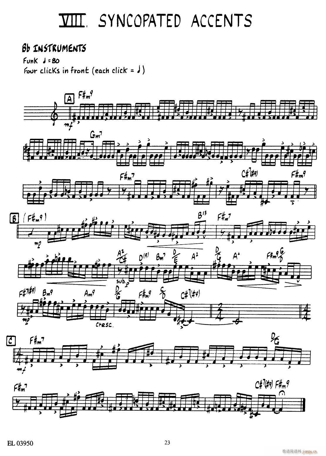 SYNCOPATED ACCENTS(十字及以上)1