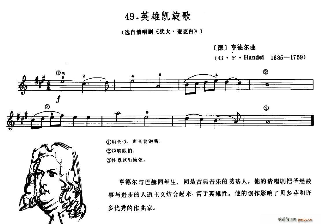 学琴之路练习曲49 英雄凯旋歌(十字及以上)1