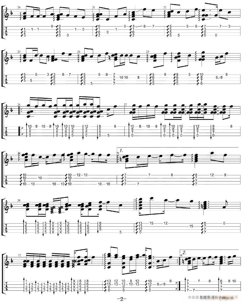 クリスマスソング 尤克里里指弹谱 朝五晚九 主题曲(十字及以上)3