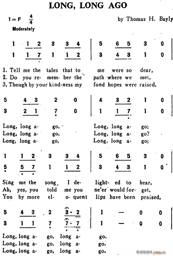 英 LONG LONG AGO 多年以前(十字及以上)1