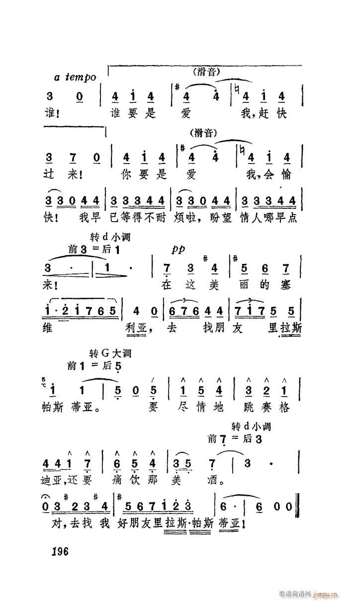 歌剧 卡门 选曲 中央歌剧院演出本 7首(十字及以上)12