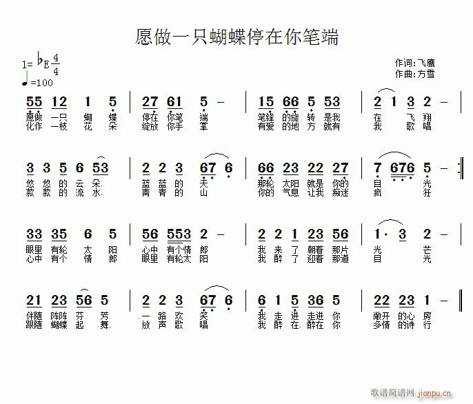 愿做一只蝴蝶停在你笔端(十字及以上)1