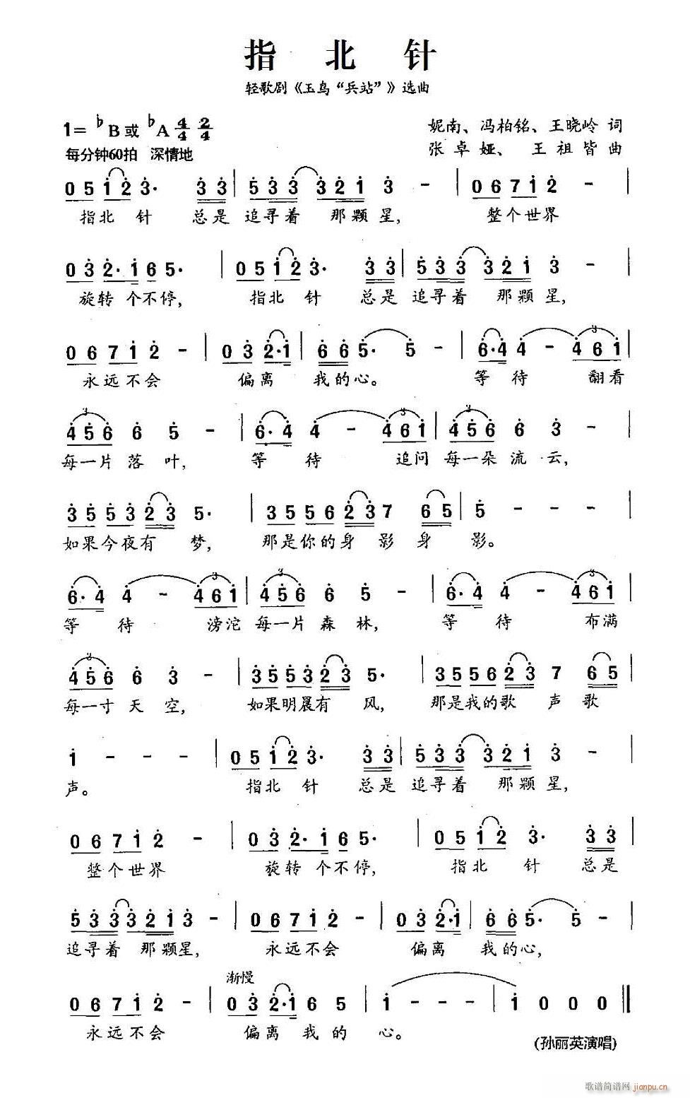 歌剧 玉鸟兵站 选曲5首(十字及以上)5