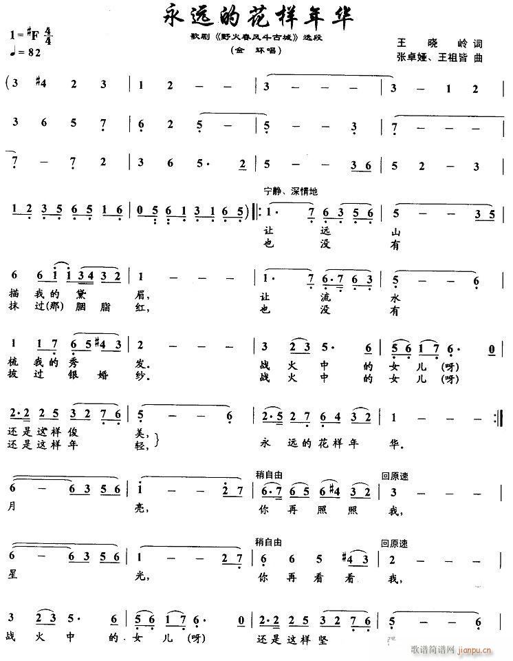 歌剧 野火春风斗古城 选曲7首(十字及以上)22