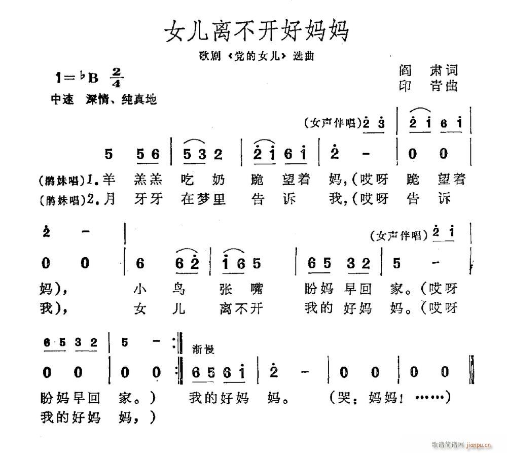 歌剧 党的女儿 选曲7首(十字及以上)15
