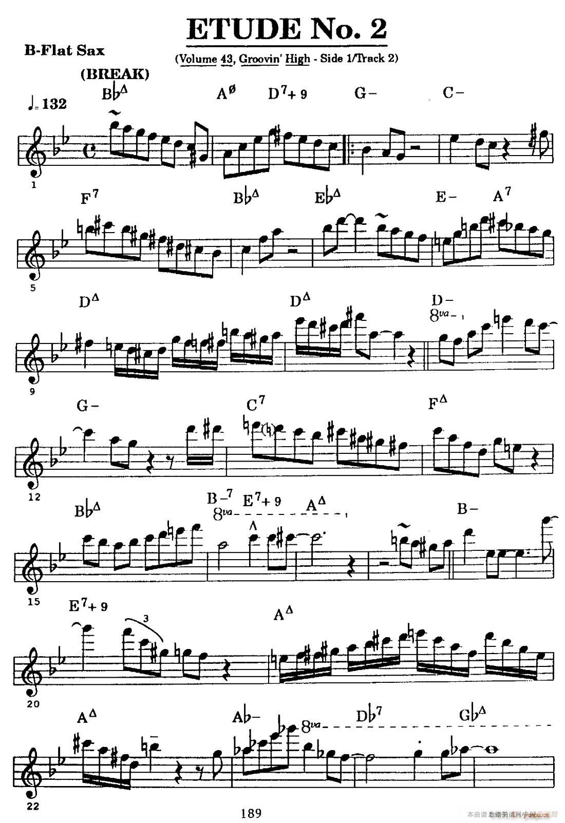 爵士乐超吹练习曲 二(十字及以上)3