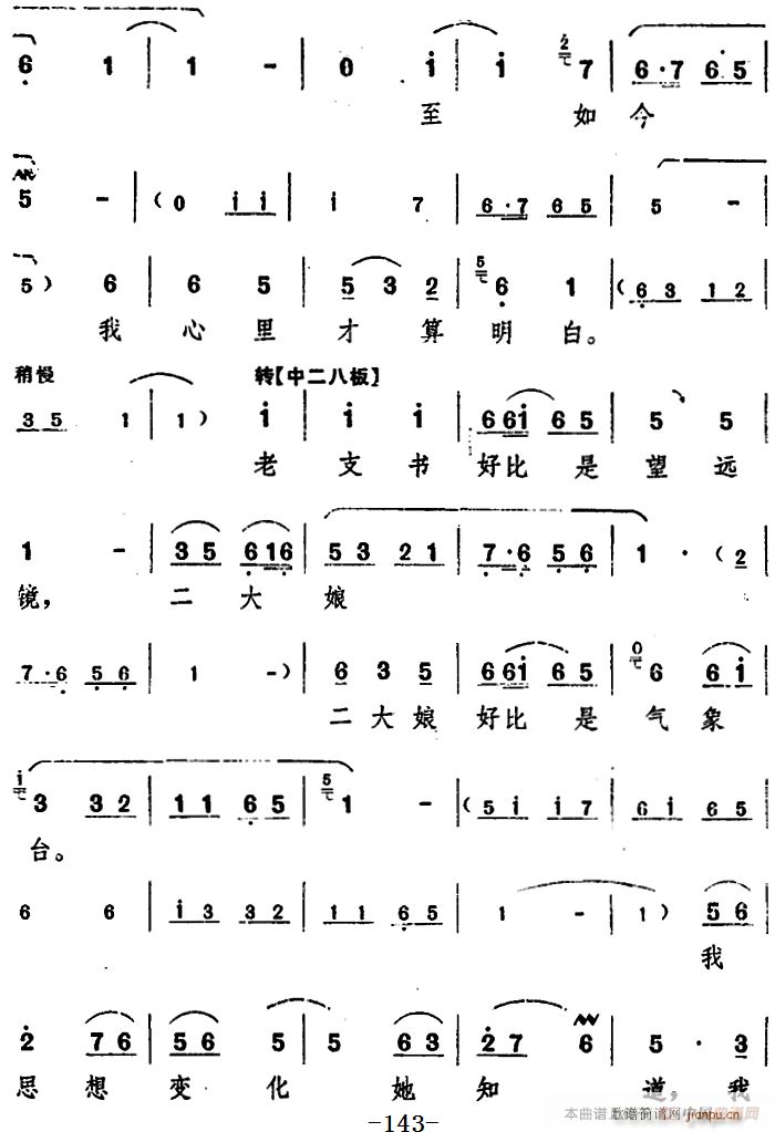 舞台版 朝阳沟 主旋律 之第九场(十字及以上)3