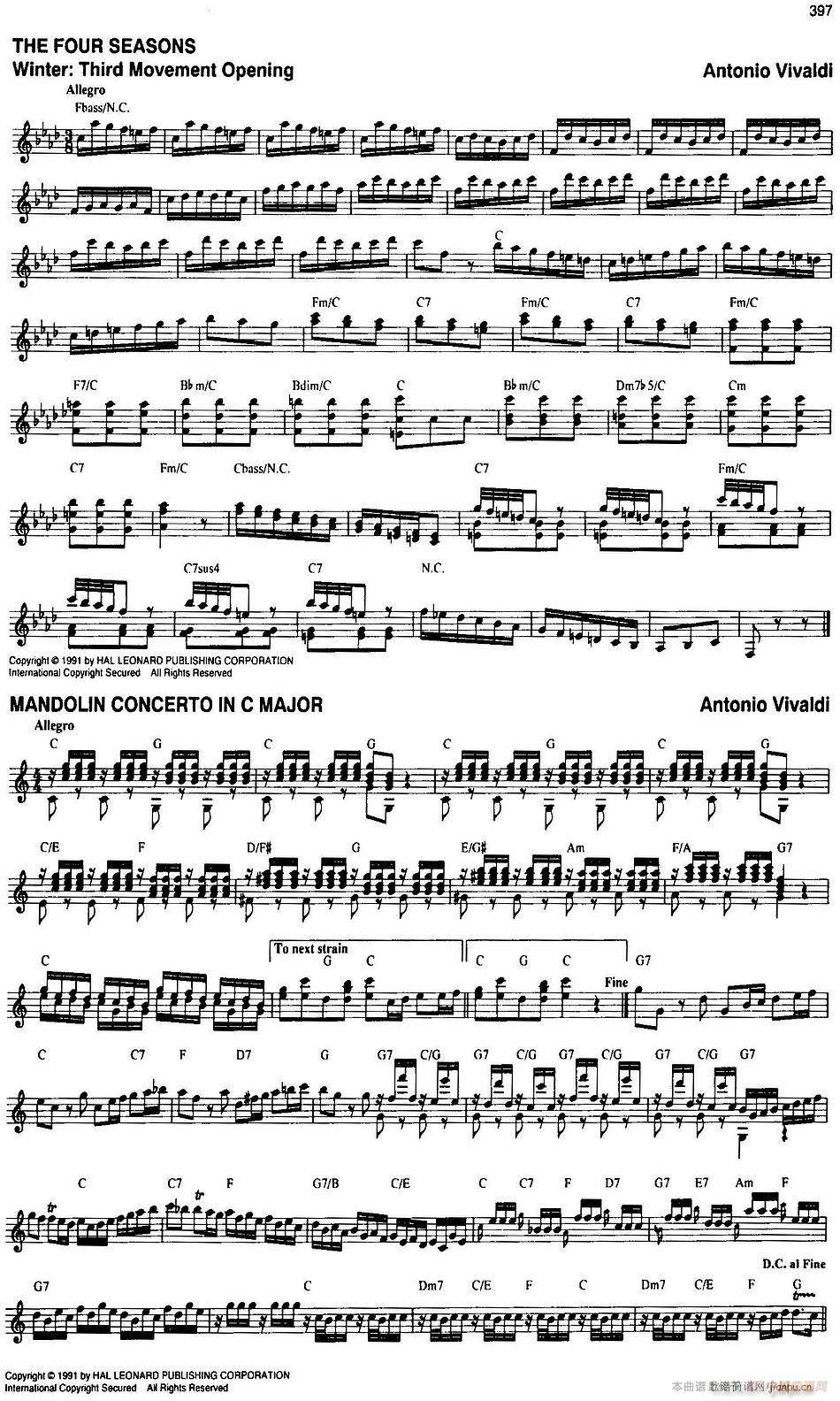 The Real Little Classical Fake Book P381 400(十字及以上)17