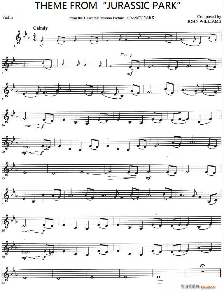 THEME FROM JURASSIC PARK(十字及以上)1