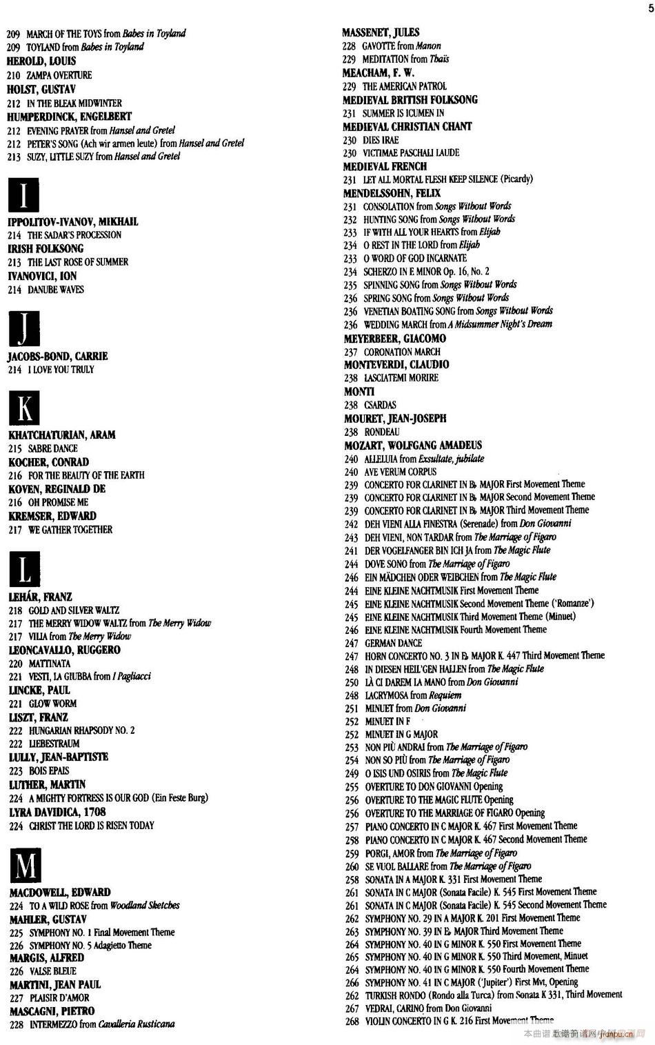 The Real Little Classical Fake Book P1 20(十字及以上)5