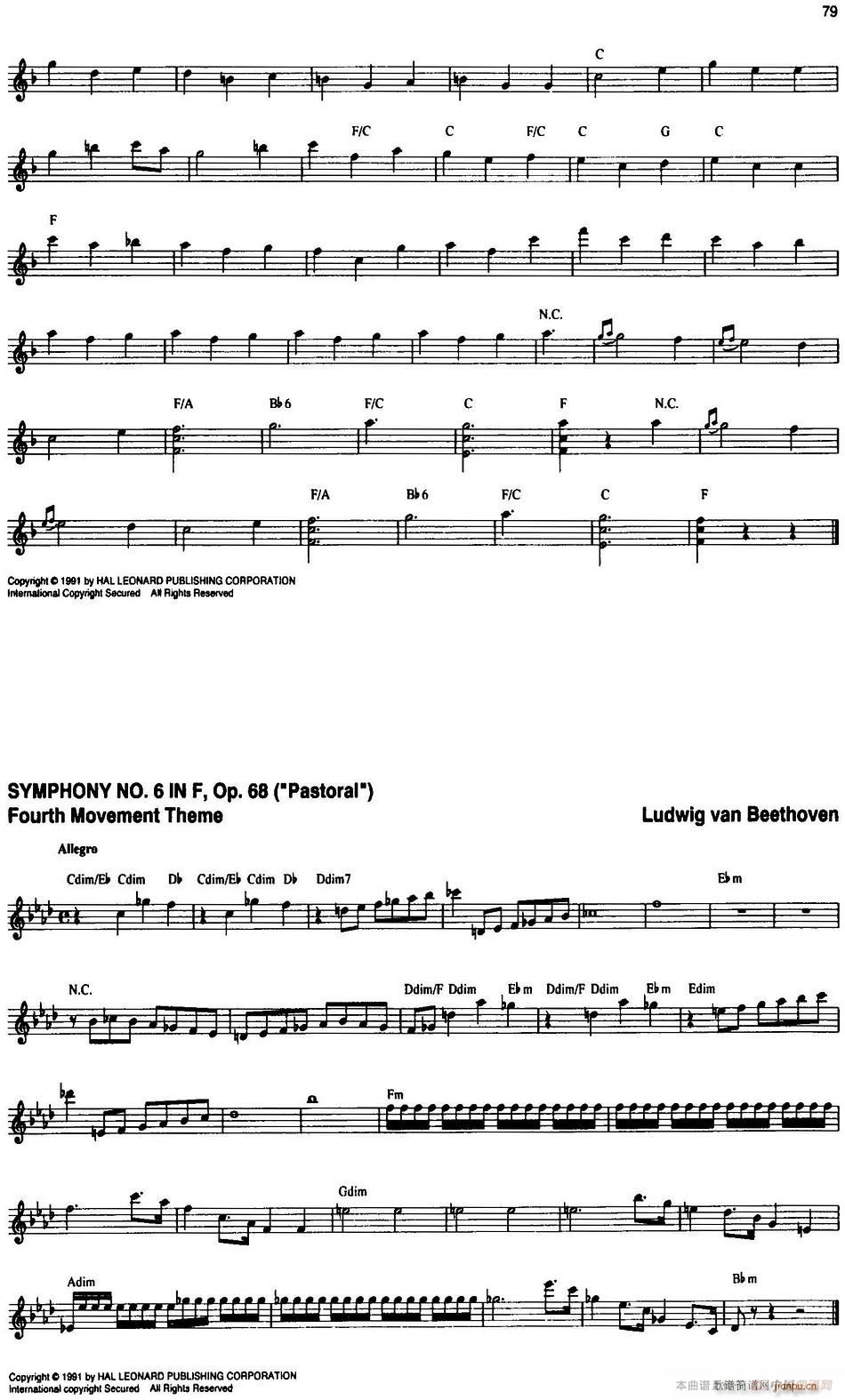 The Real Little Classical Fake Book P61 80(十字及以上)19