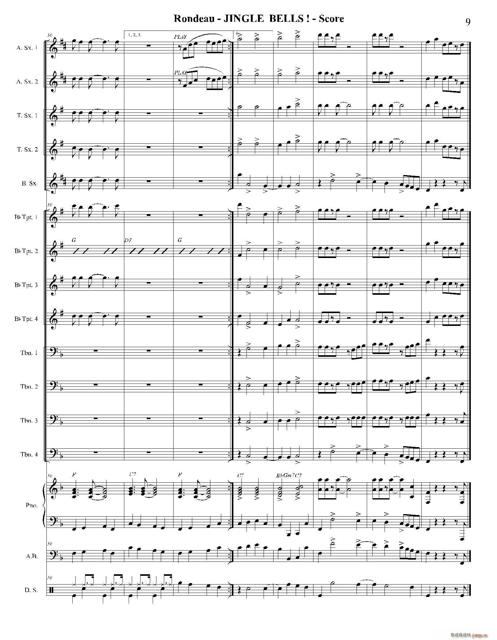 JINGLE BELLS 第二次中音萨克斯(十字及以上)1