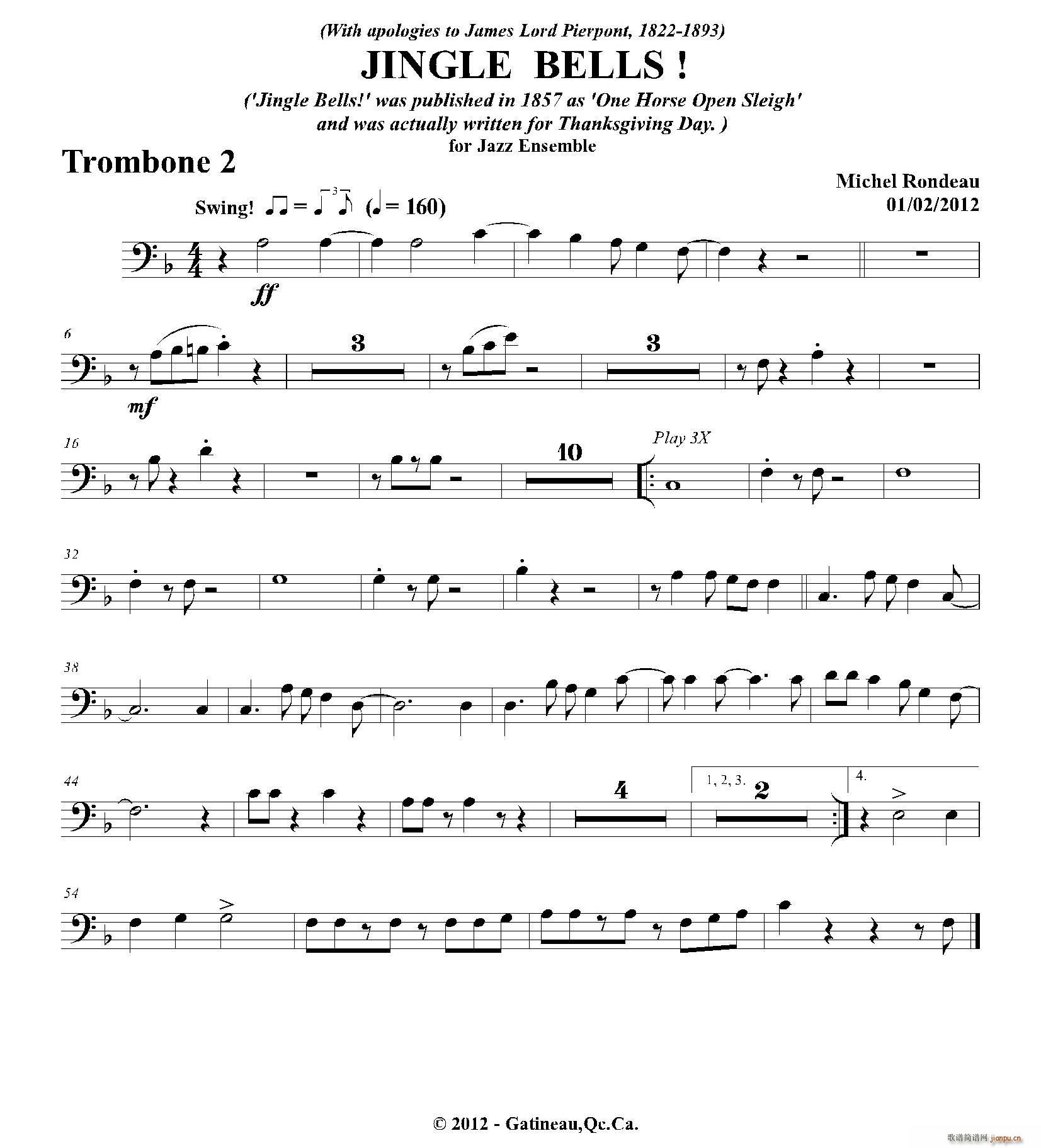 JINGLE BELLS 第二长号(十字及以上)1