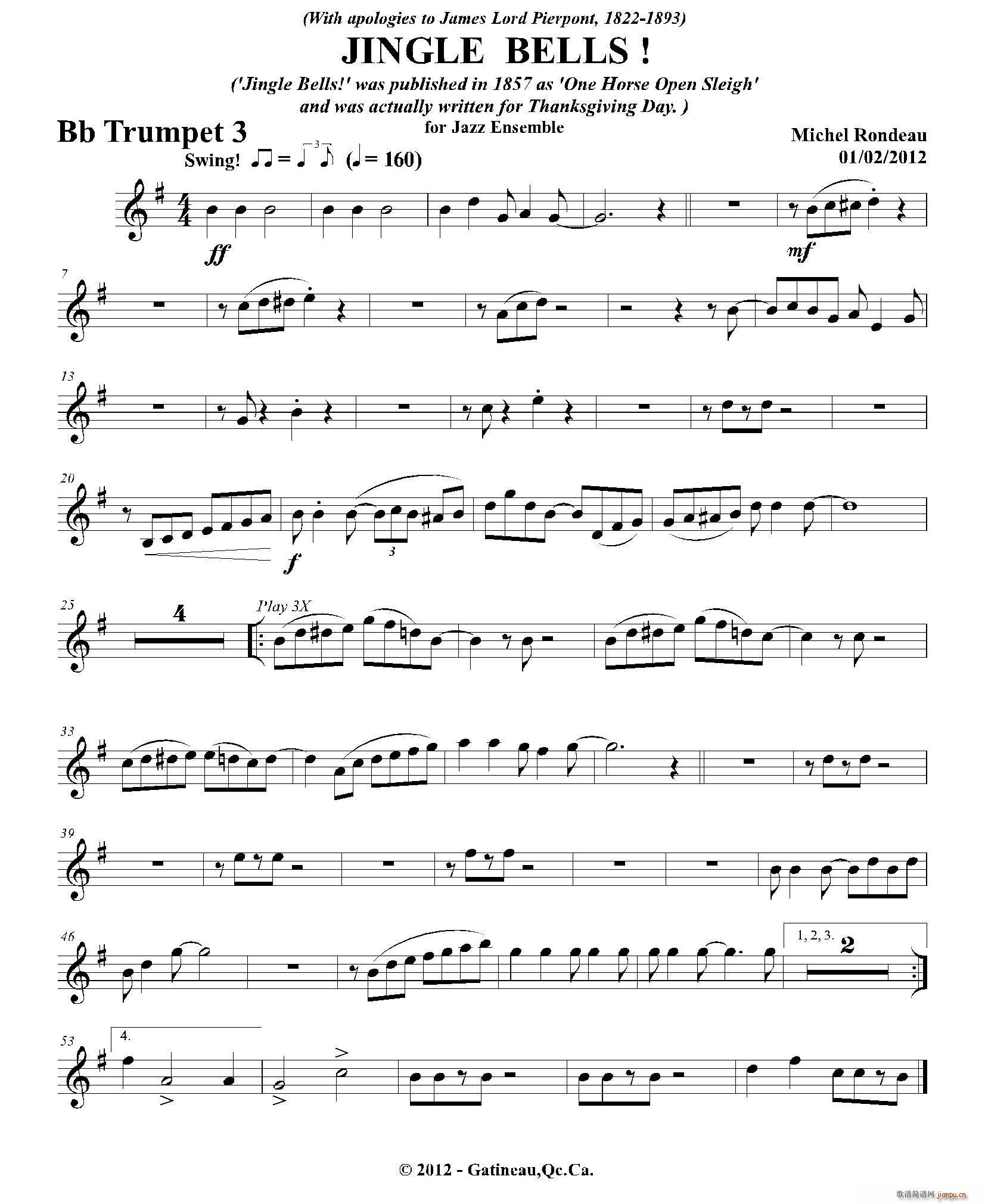 JINGLE BELLS 第三降B小号(十字及以上)1