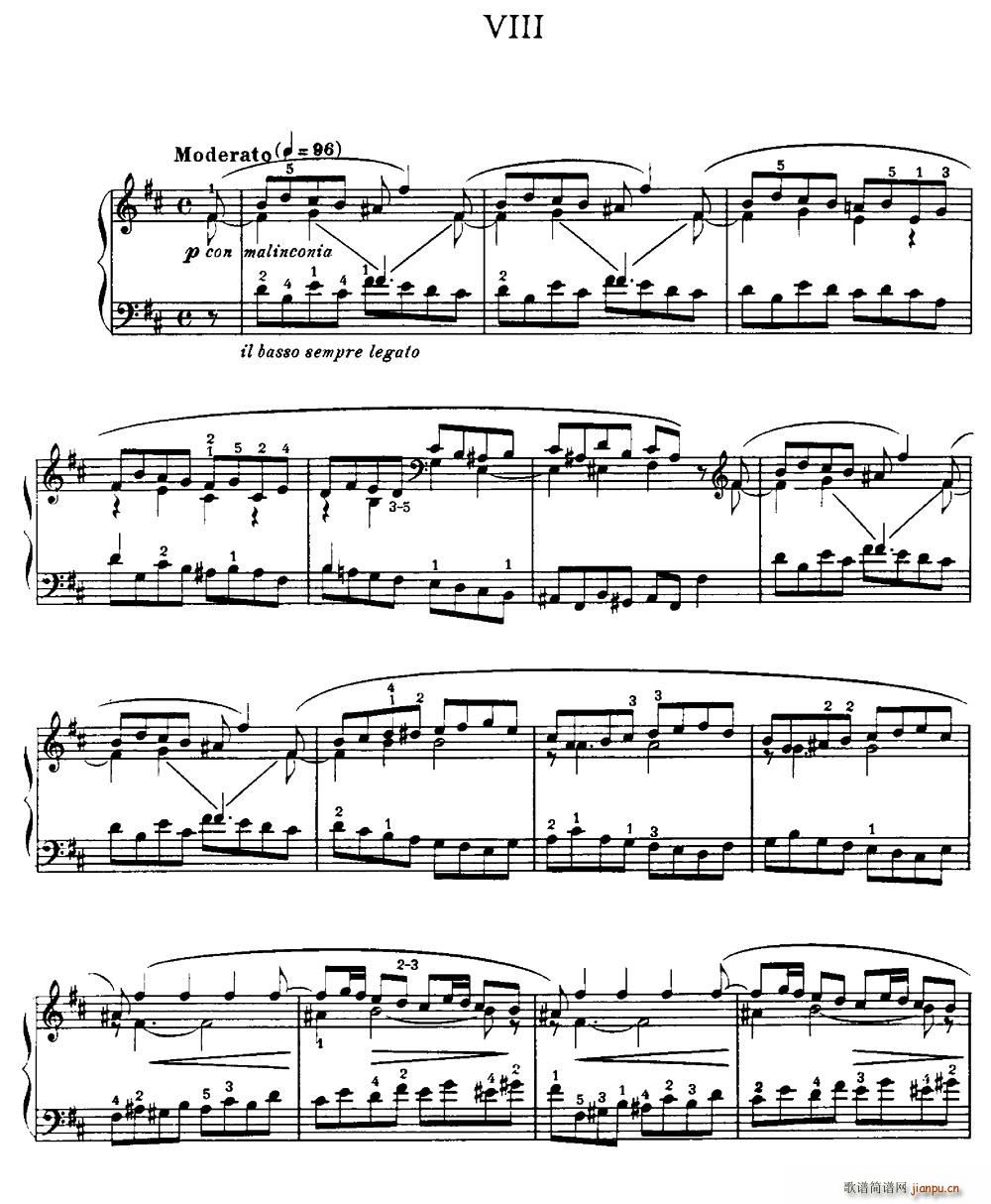 20 Petites Etudes Op 91 20首小型练习曲 8(十字及以上)1