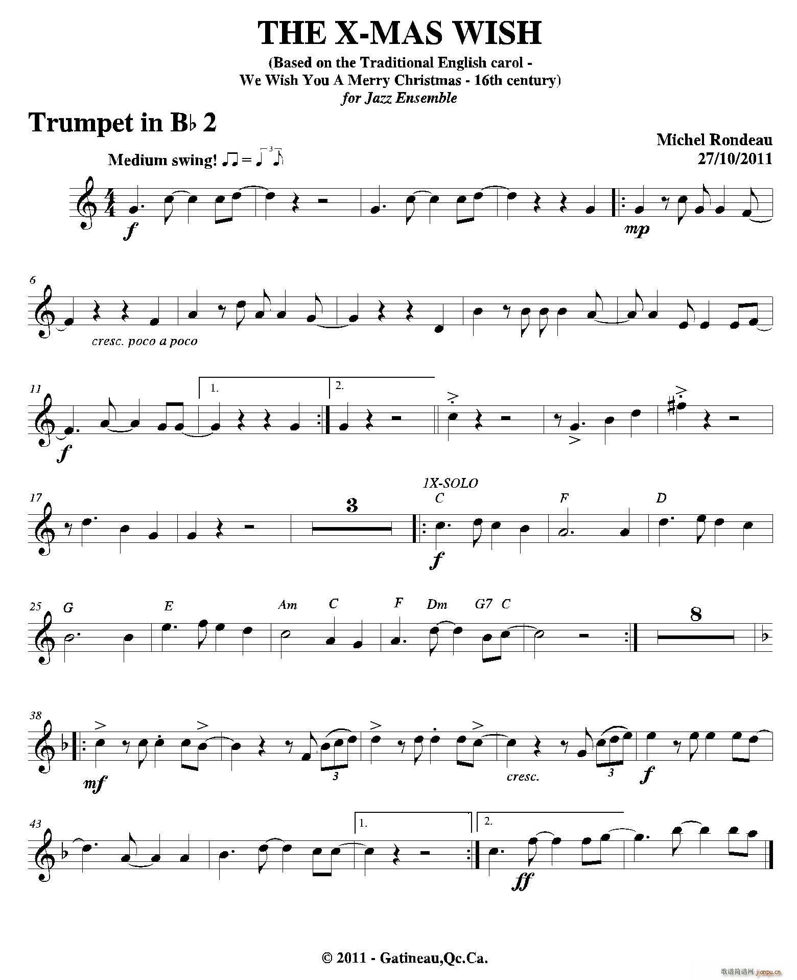 THE X MAS WISH 第二降B小号(十字及以上)1