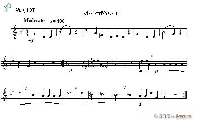 快速入门 附录 视唱浅易经典练习曲 109(十字及以上)1