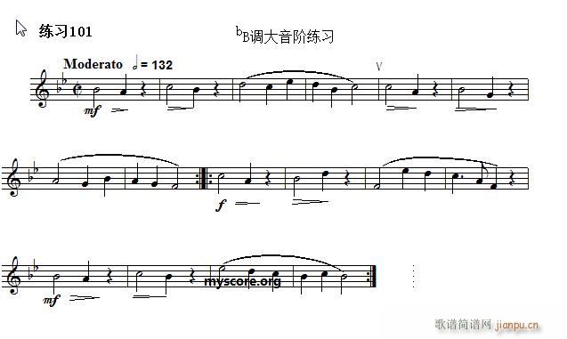快速入门 附录 视唱浅易经典练习曲 101(十字及以上)1