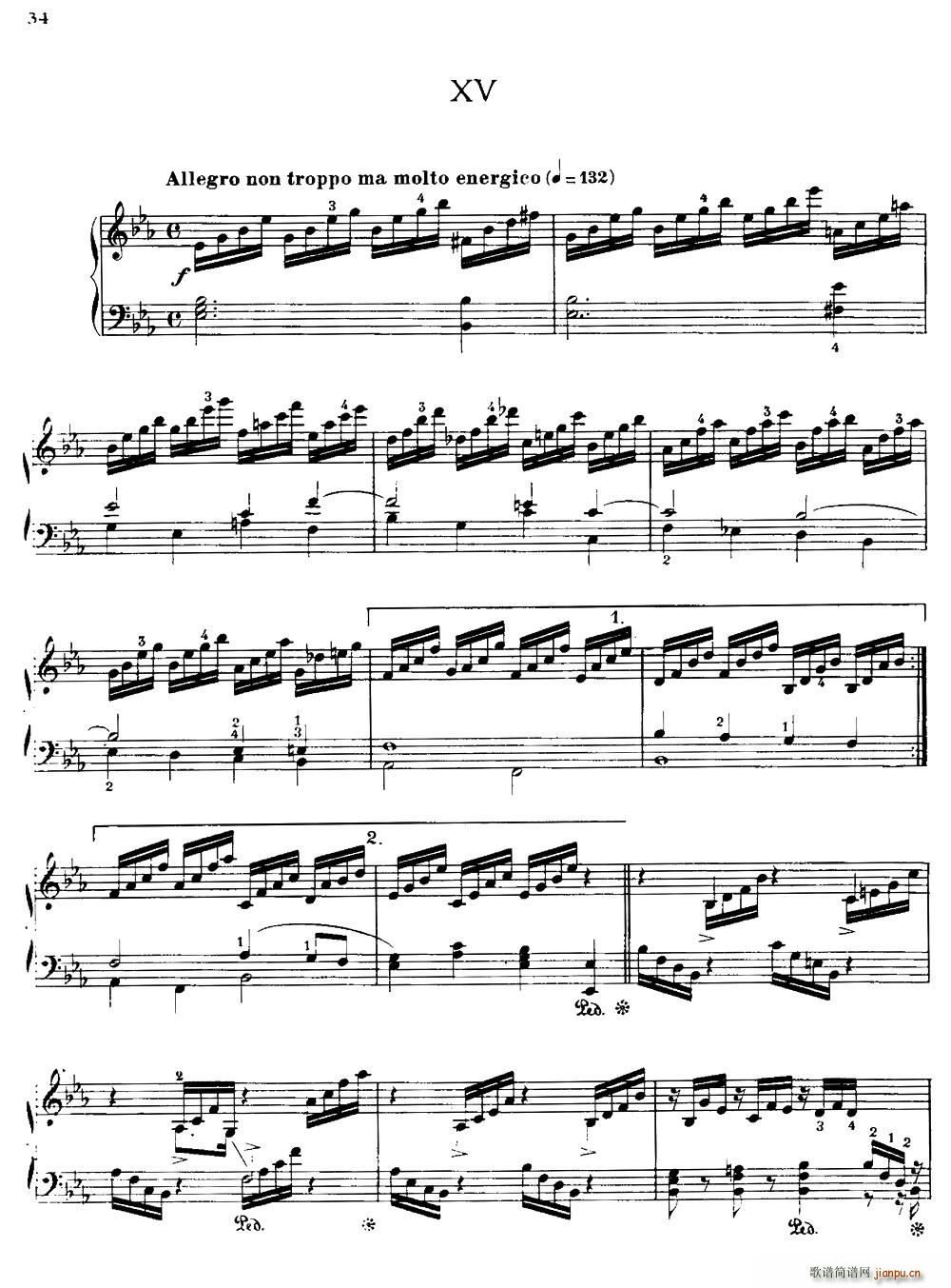 20 Petites Etudes Op 91 20首小型练习曲 15(十字及以上)1