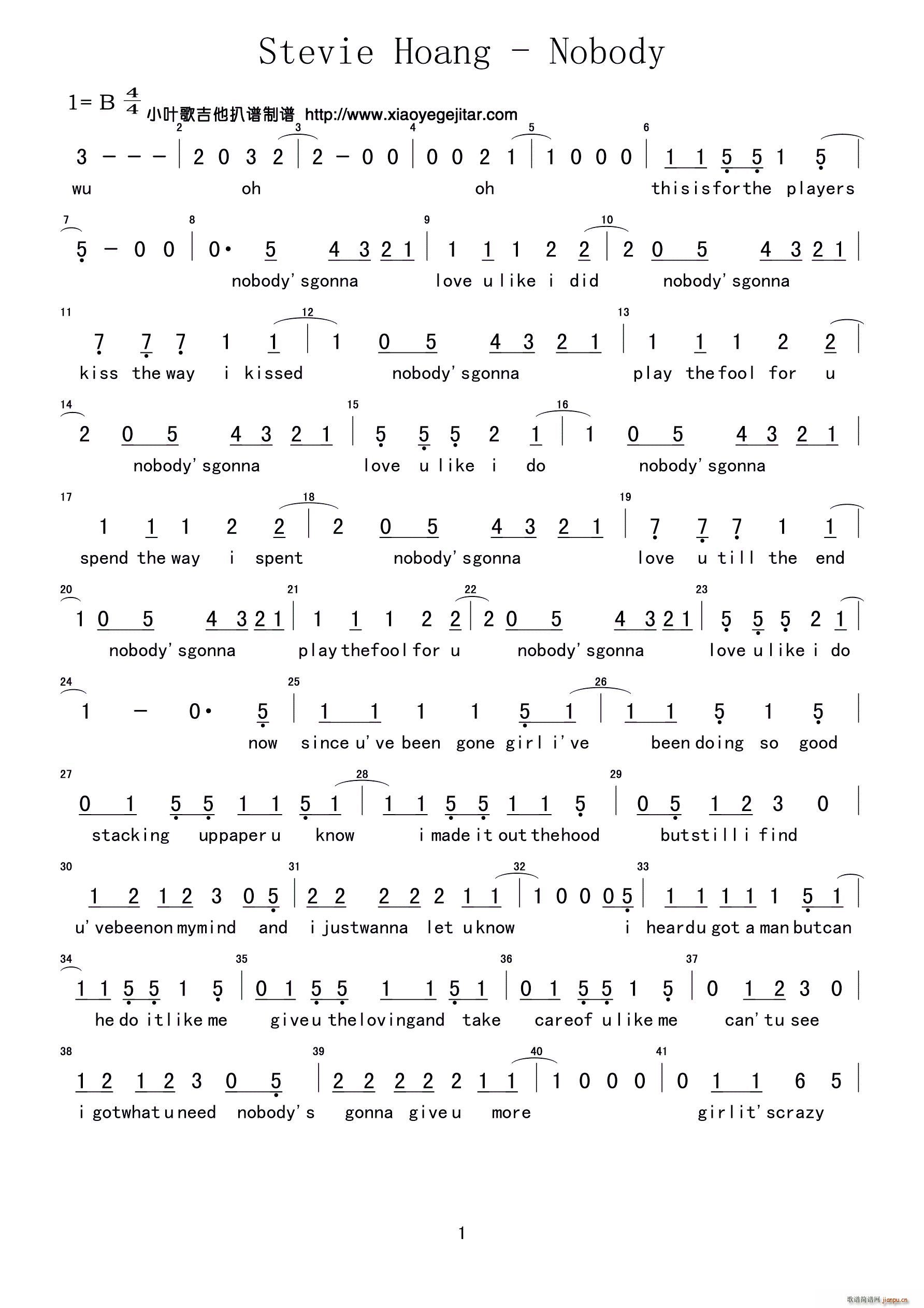 Stevie Hoang Nobody(十字及以上)1