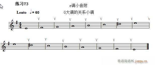 快速入门 附录 视唱浅易经典练习曲 73(十字及以上)1