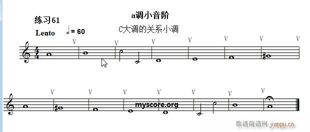 快速入门 附录 视唱浅易经典练习曲 61(十字及以上)1