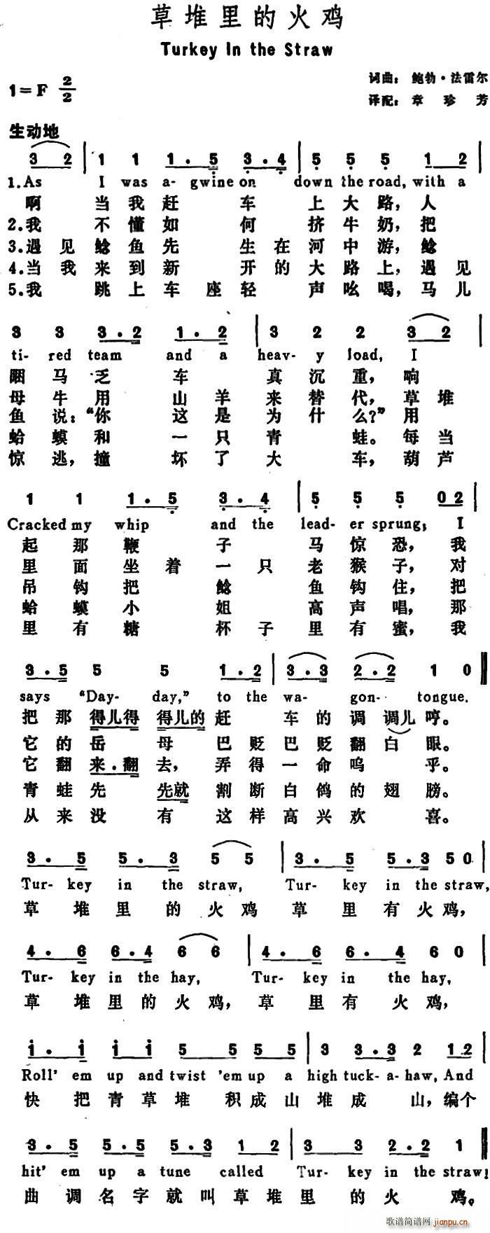 美 草堆里的火鸡 Turkey in the Straw(十字及以上)1