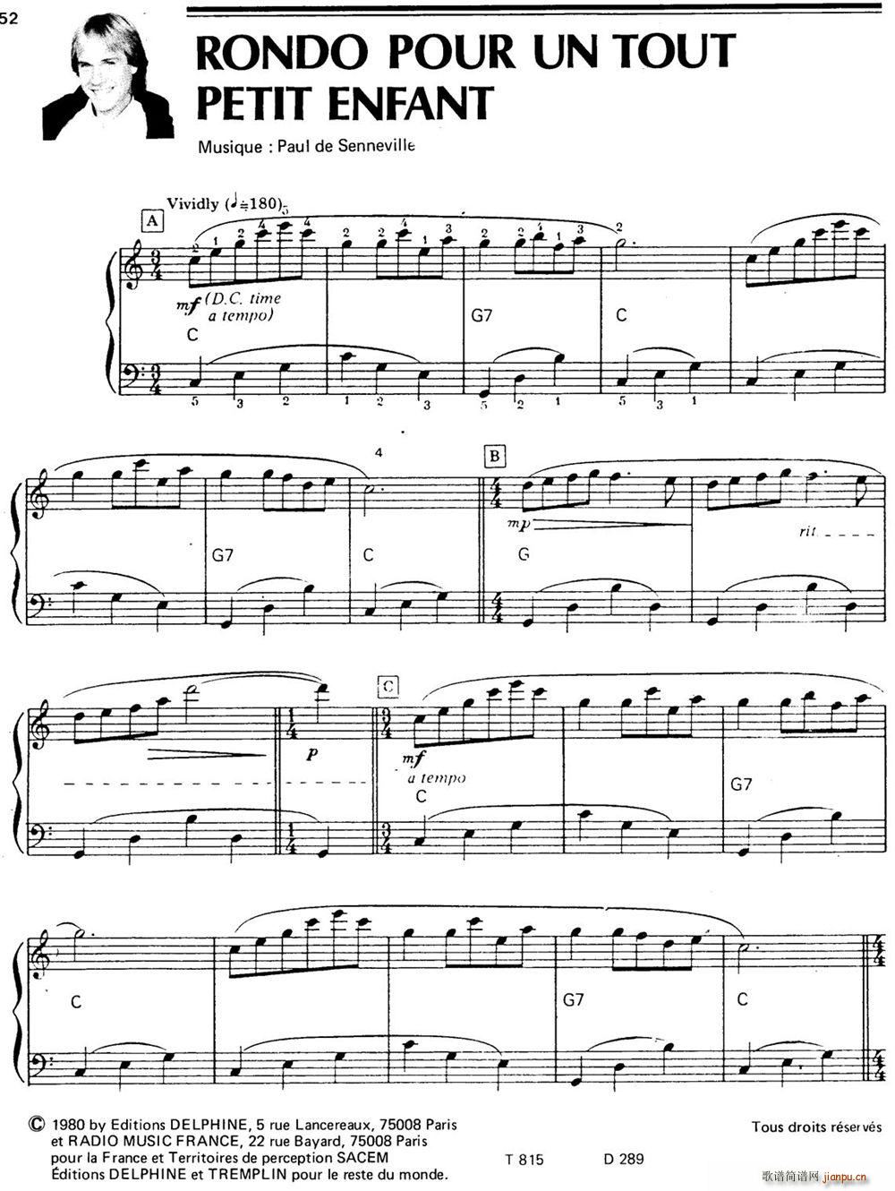 RONDO POUR UN TOUT PETIT ENFANT(十字及以上)1