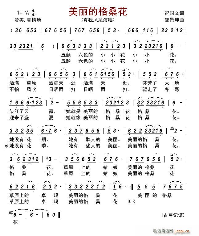 美丽的格桑花 真我风采(十字及以上)1