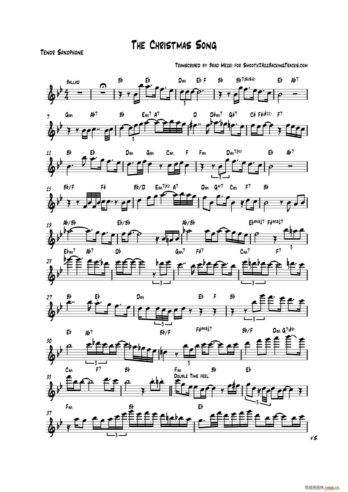 The Christmas Song 次中音萨克斯(十字及以上)1