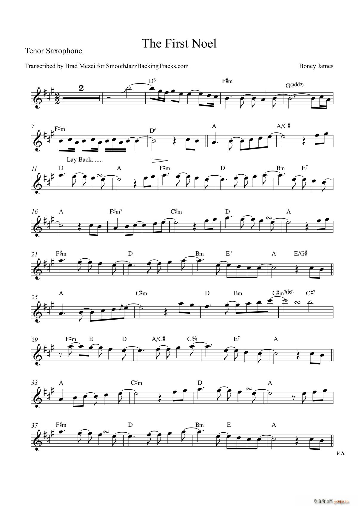 The First Noel 次中音萨克斯(十字及以上)1