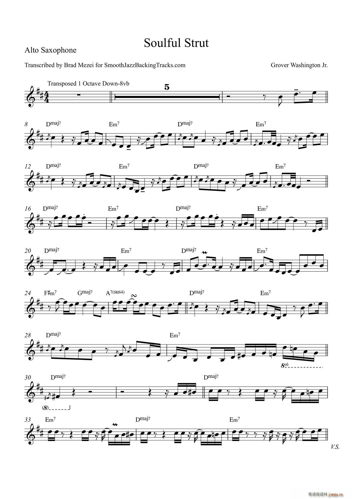 Soulful Strut 中音萨克斯(十字及以上)1