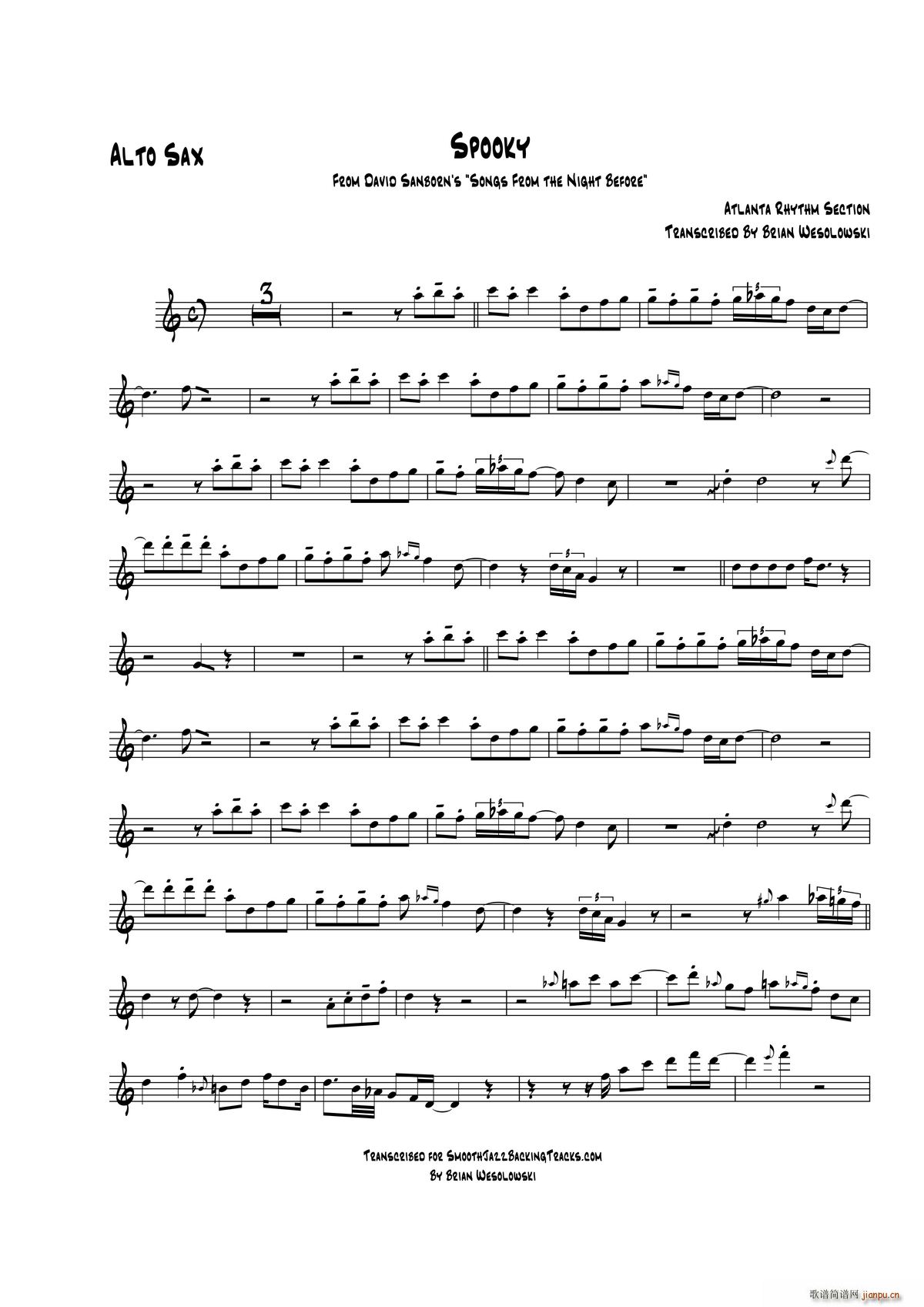 Spooky 中音萨克斯(十字及以上)1