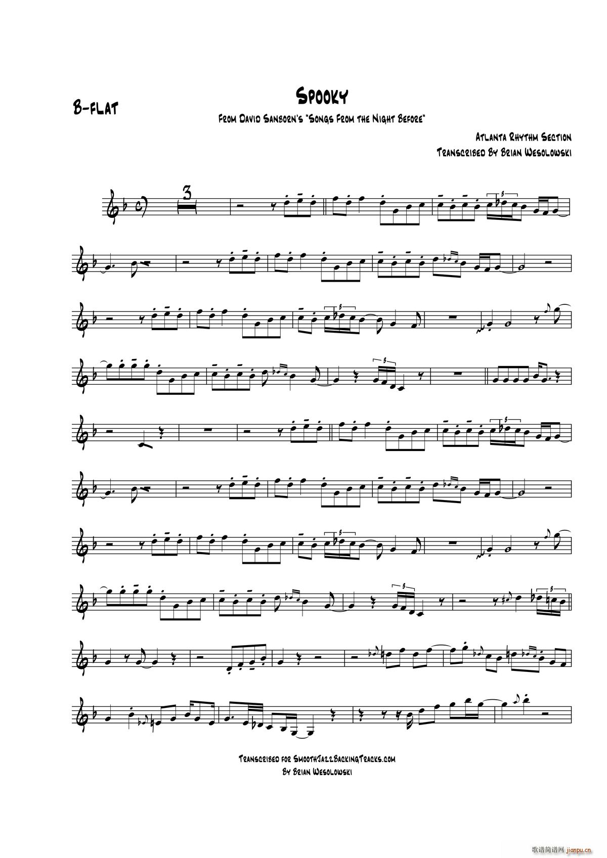 Spooky 次中音萨克斯(十字及以上)1