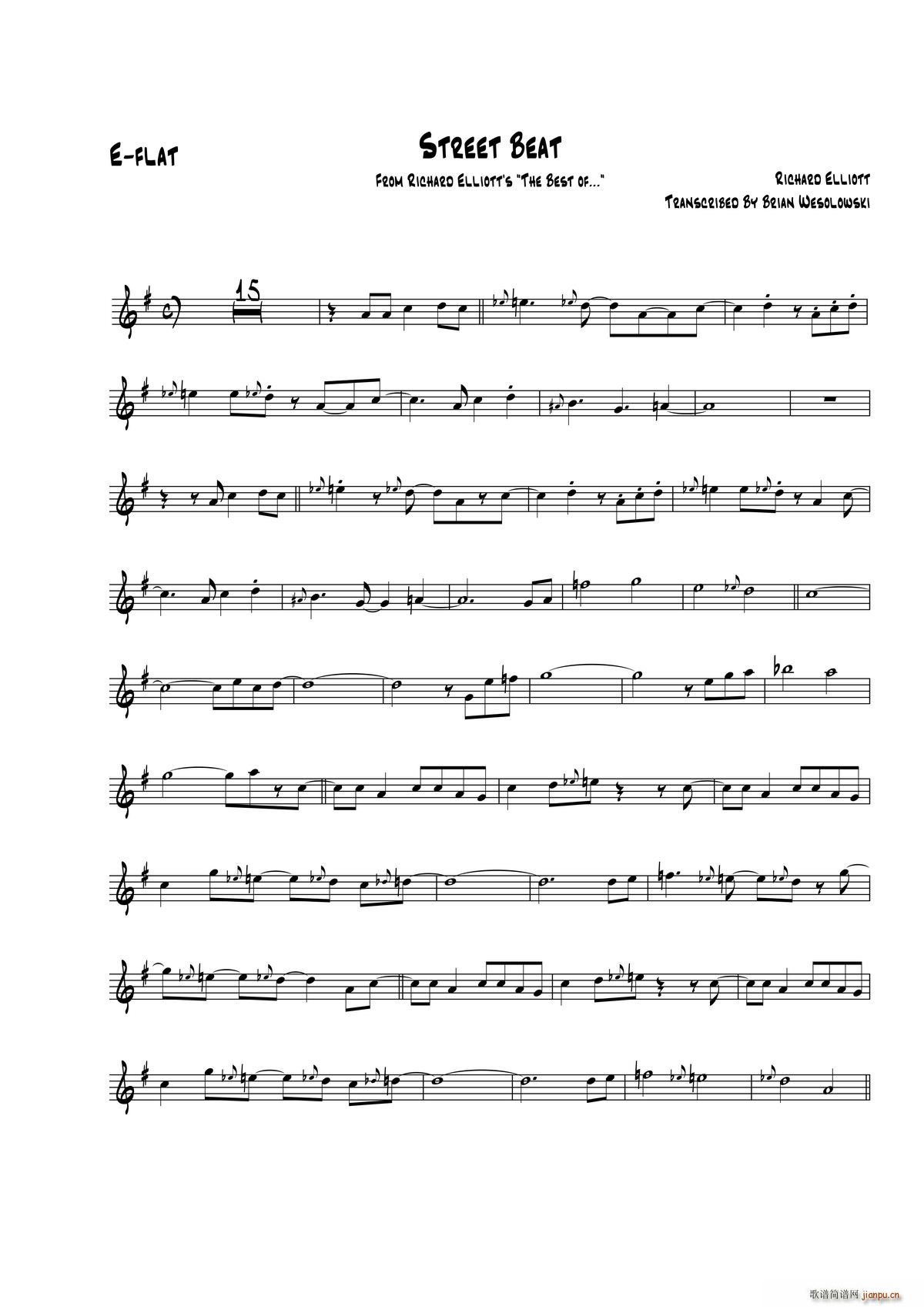 Street Beat 中音萨克斯(十字及以上)1