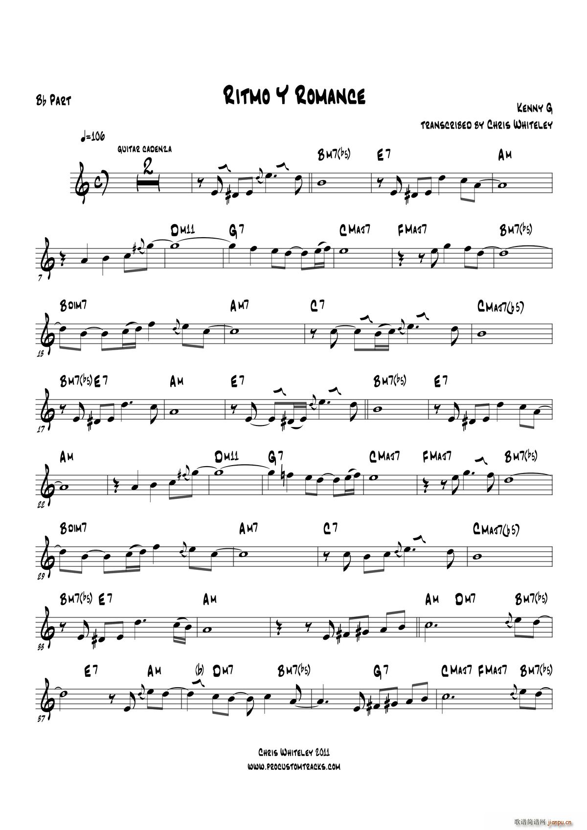 Ritmo Y Romanc Bb Part(十字及以上)1