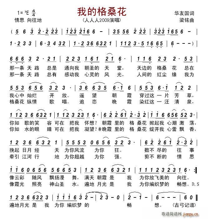 我的格桑花 人人人2009(十字及以上)1