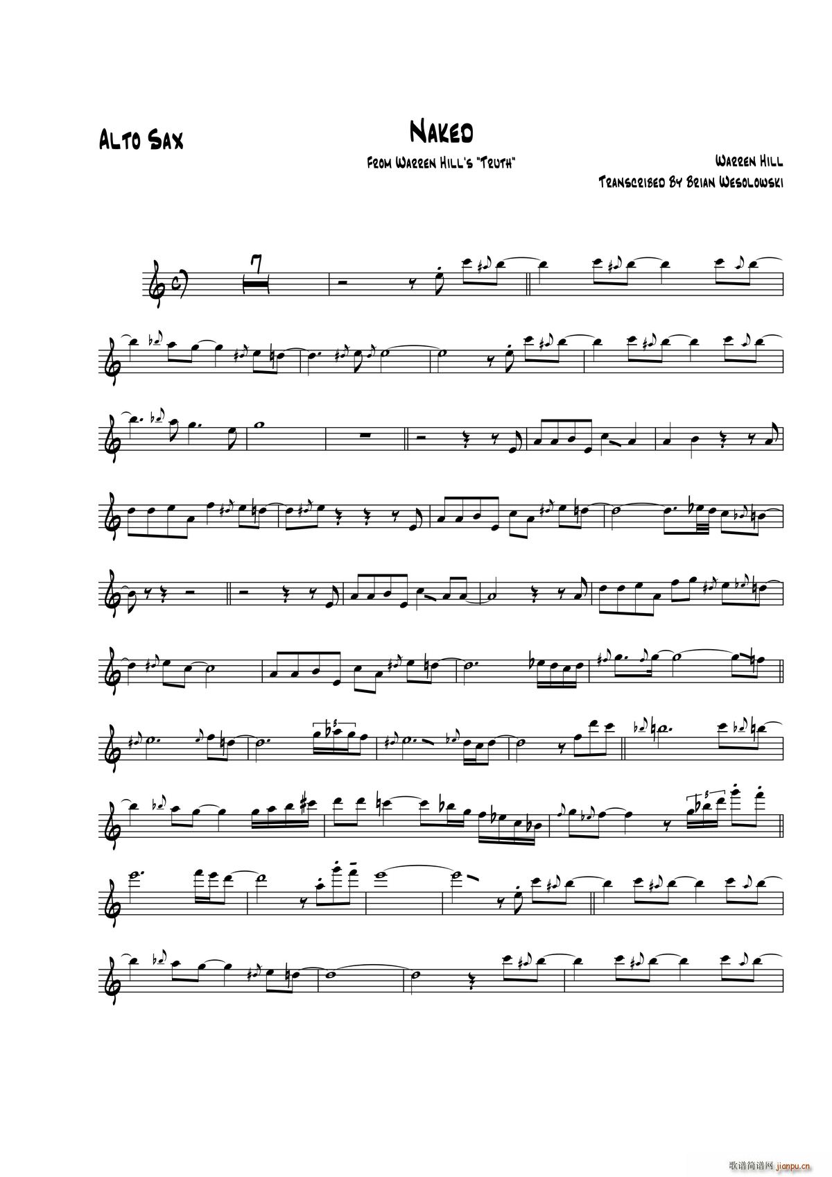 Naked 中音萨克斯(十字及以上)1