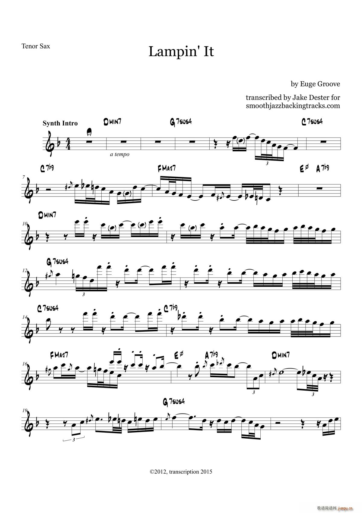 Lampin It 次中音萨克斯(十字及以上)1