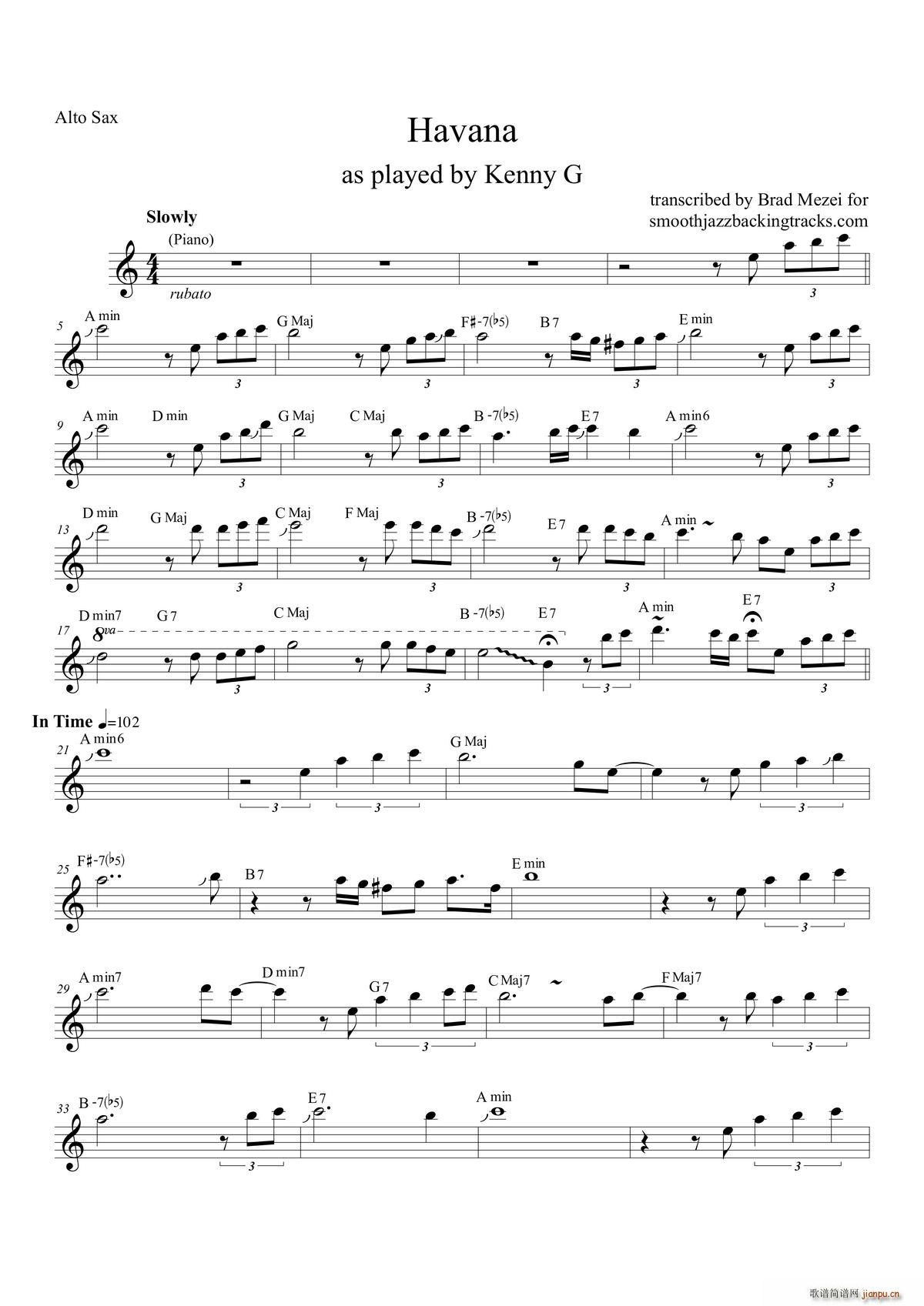 Havana 中音萨克斯(十字及以上)1