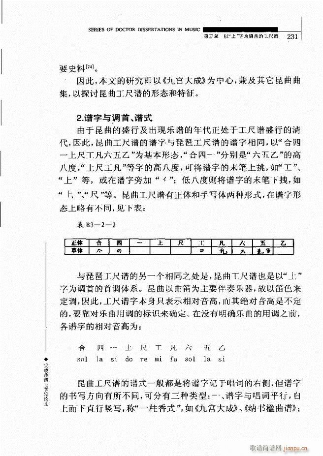 中国工尺谱研究 181 240(十字及以上)51