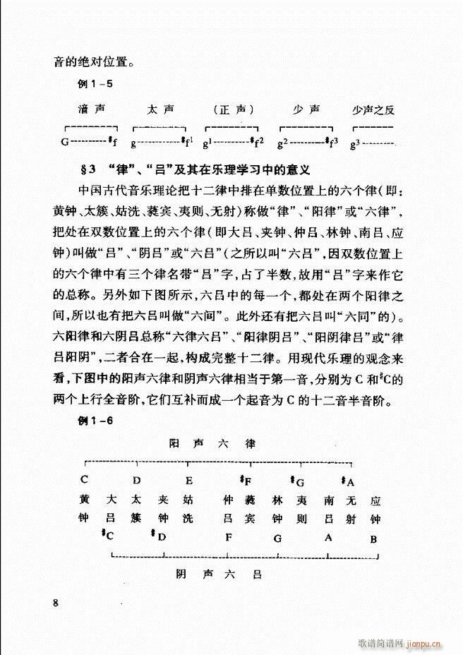 中国传统乐理基础教程 目录1 61(十字及以上)16