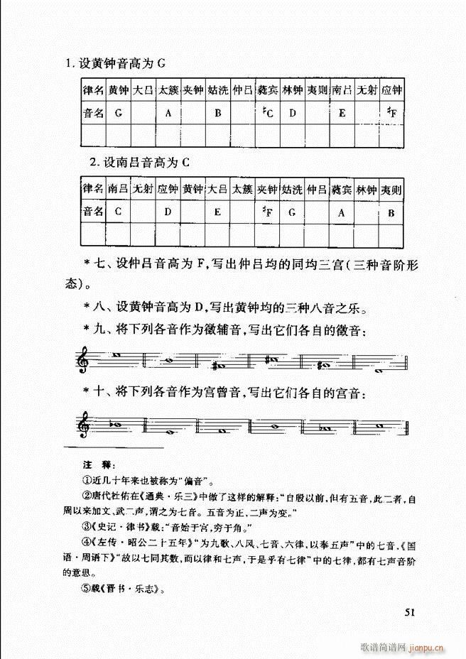 中国传统乐理基础教程 目录1 61(十字及以上)59