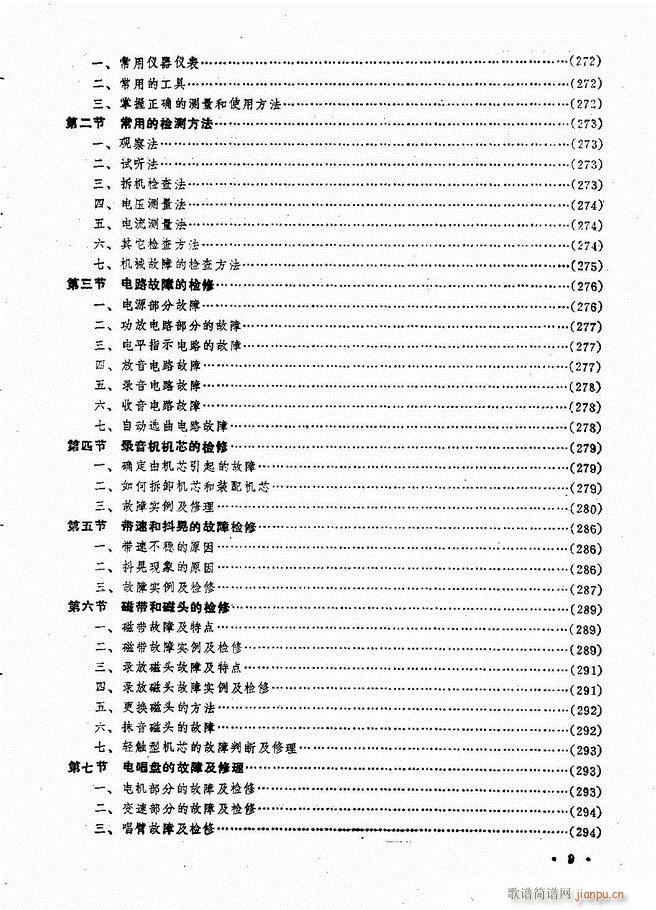 音响设备原理与维修目录 1 60(十字及以上)9