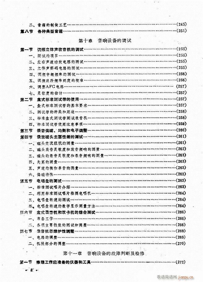 音响设备原理与维修目录 1 60(十字及以上)8