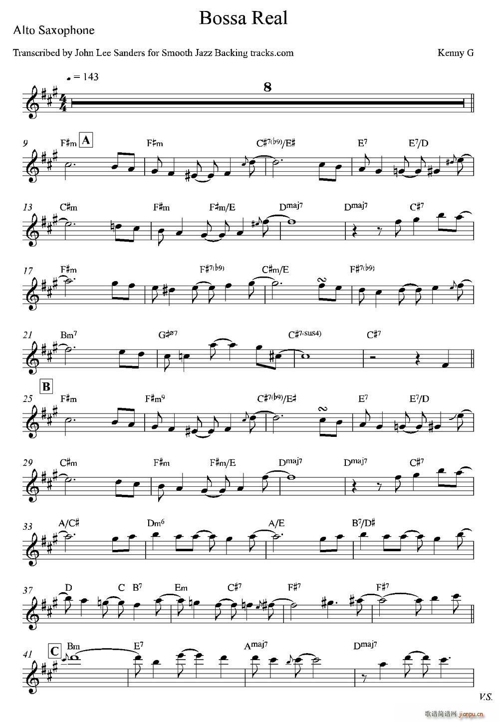 Bossa Real 中音萨克斯(十字及以上)1