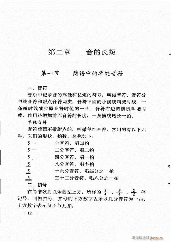 音乐简明教程 目录1 60(十字及以上)27