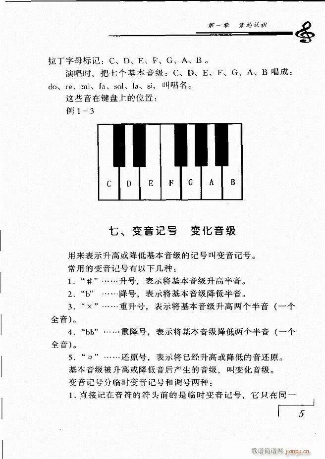 音乐基础理论 目录 1 60(十字及以上)12