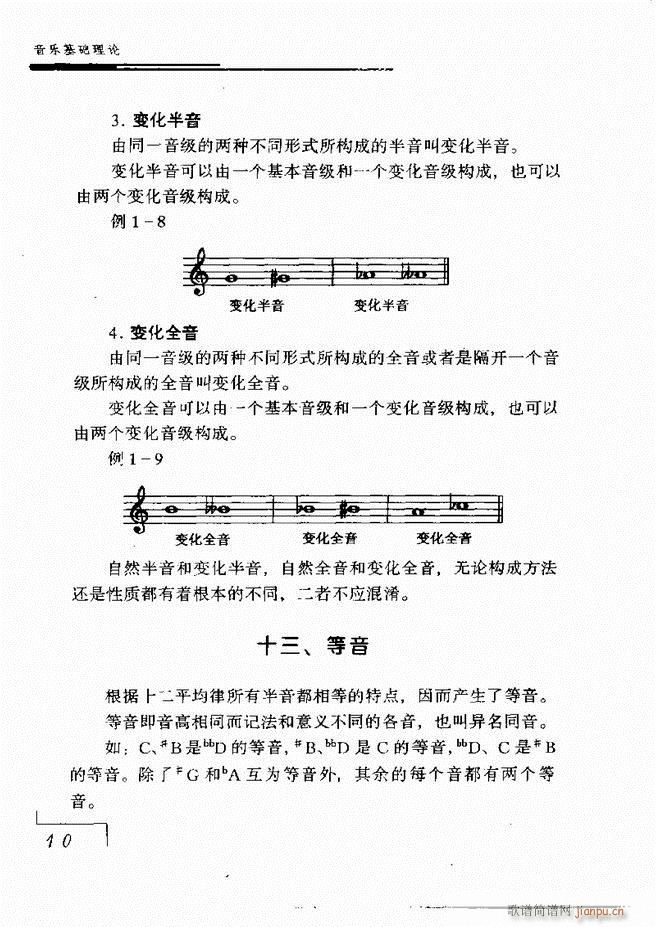 音乐基础理论 目录 1 60(十字及以上)17